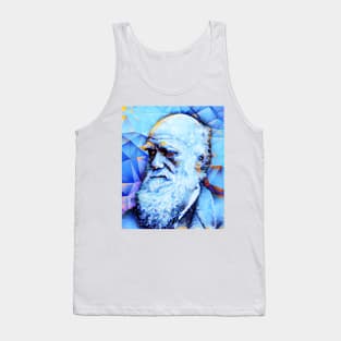 Charles Darwin Portrait | Charles Darwin Artwork | Charles Darwin Painting 10 Tank Top